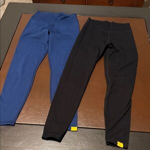 Yellow the label Athletic Leggings - Blue and Black